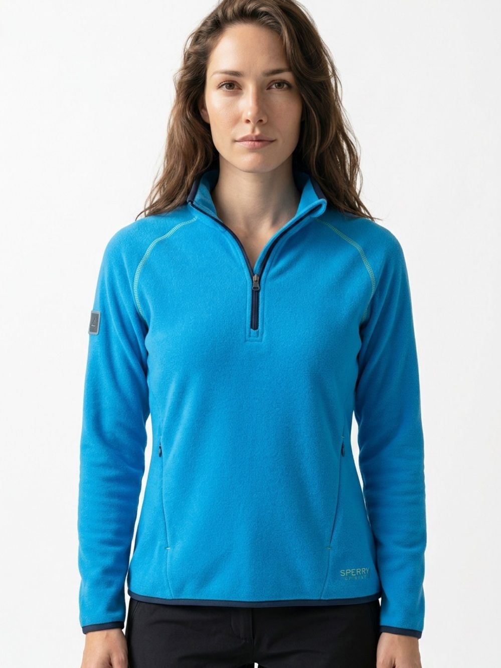 SPERRY | Turquoise Blue 1/4 Zip Pullover Fleece Top Women’s Size Medium